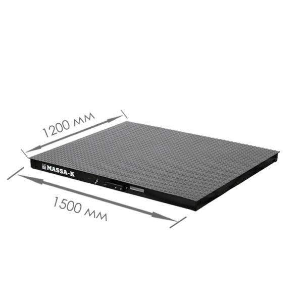 Весы платформенные моноблочные МАССА-К 4D-PM-15/12-1500-AB(RUEW) (1500х1000)